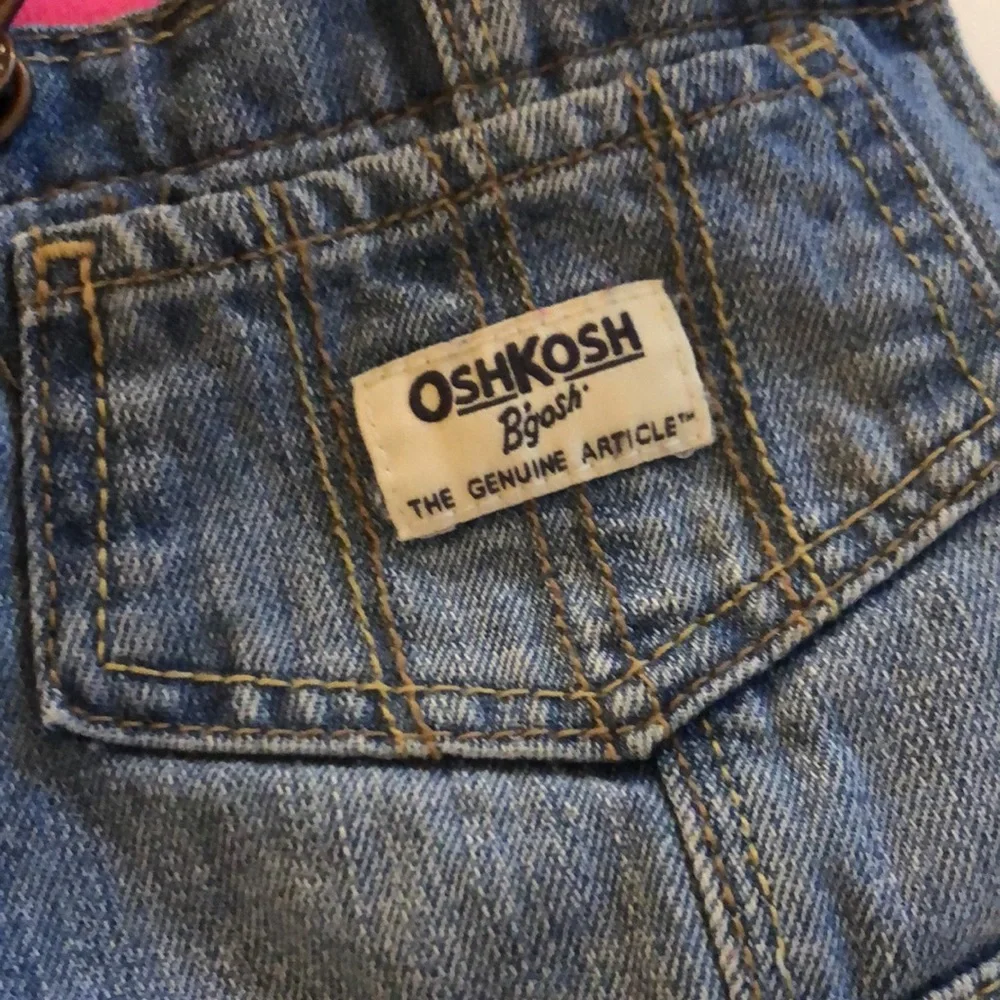 Oshkosh Girls Denim overalls 12 Month Hot Pink Girls denim fleece lined